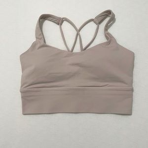 Lululemon Free to Be Longline Bra - Size 4 - Pink Bliss